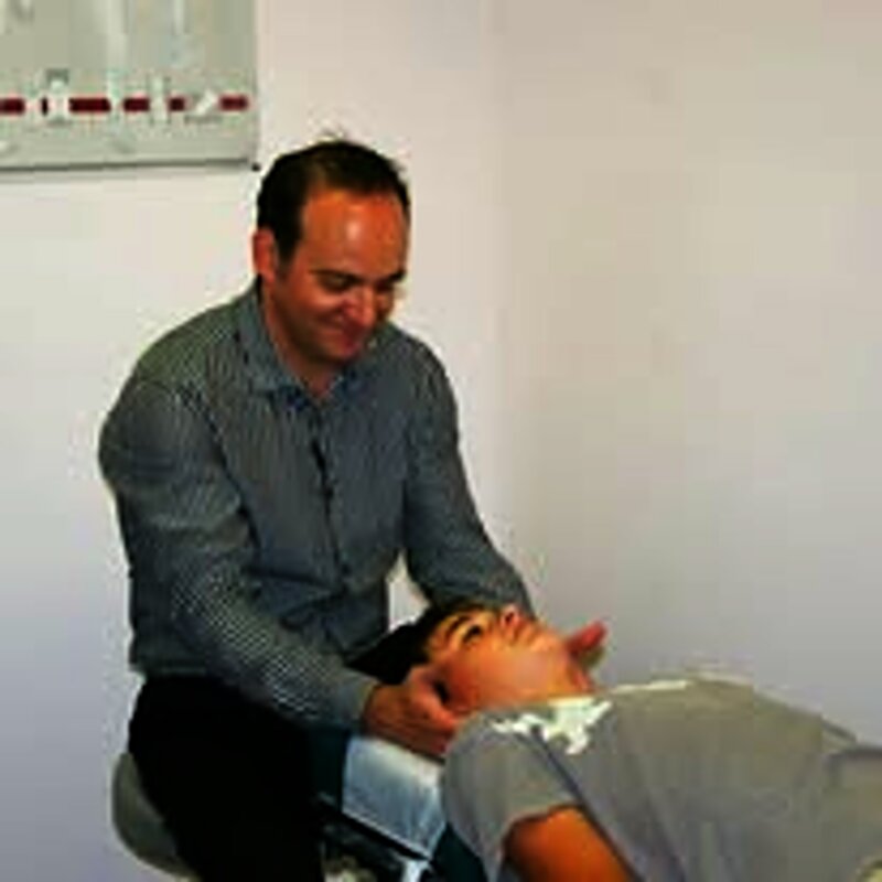 Chiropractic adjustment in progress